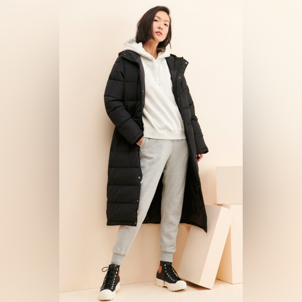 Free People Everest Long Hooded Puffer